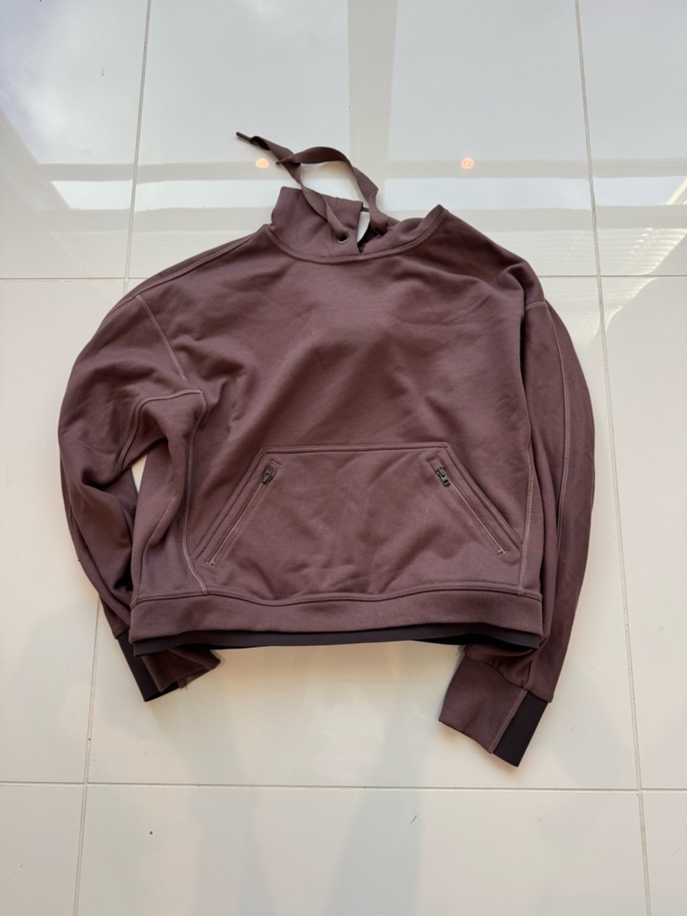 Athleta Pullover Hoodie Sweatshirt - Dusty Plum